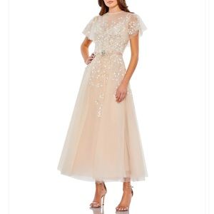 Mac Duggal dress in nude - size 8